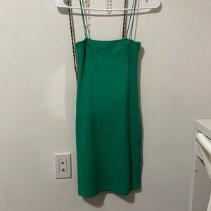 Zara mini green stress, stretchy straps.